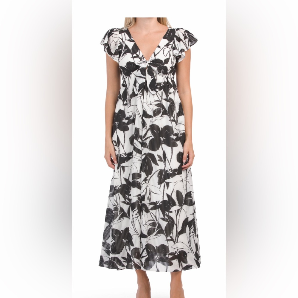 Taylor maxi dress black & white
